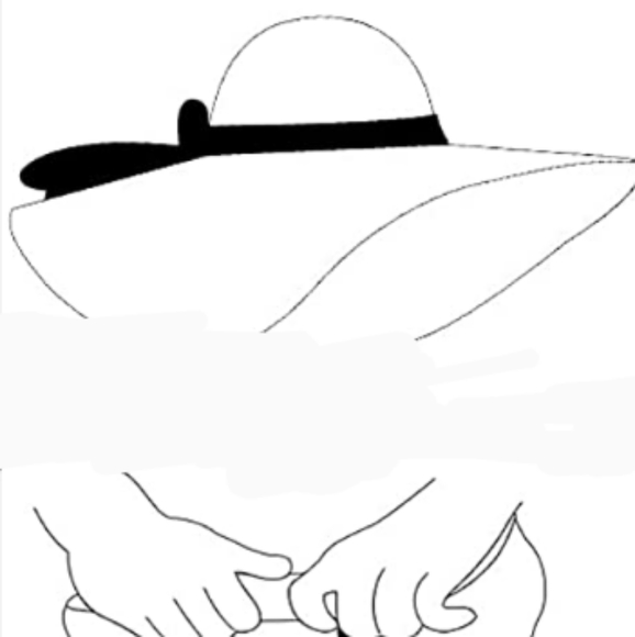 Handmade Chic Sophisticated Wide Brim Straw Hat (NWT) - Picture 4 of 6